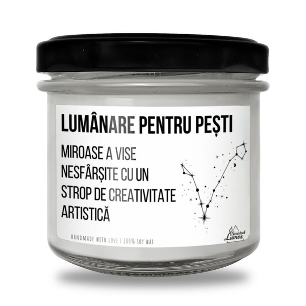 Zodia Pești Lumânare parfumată din soia