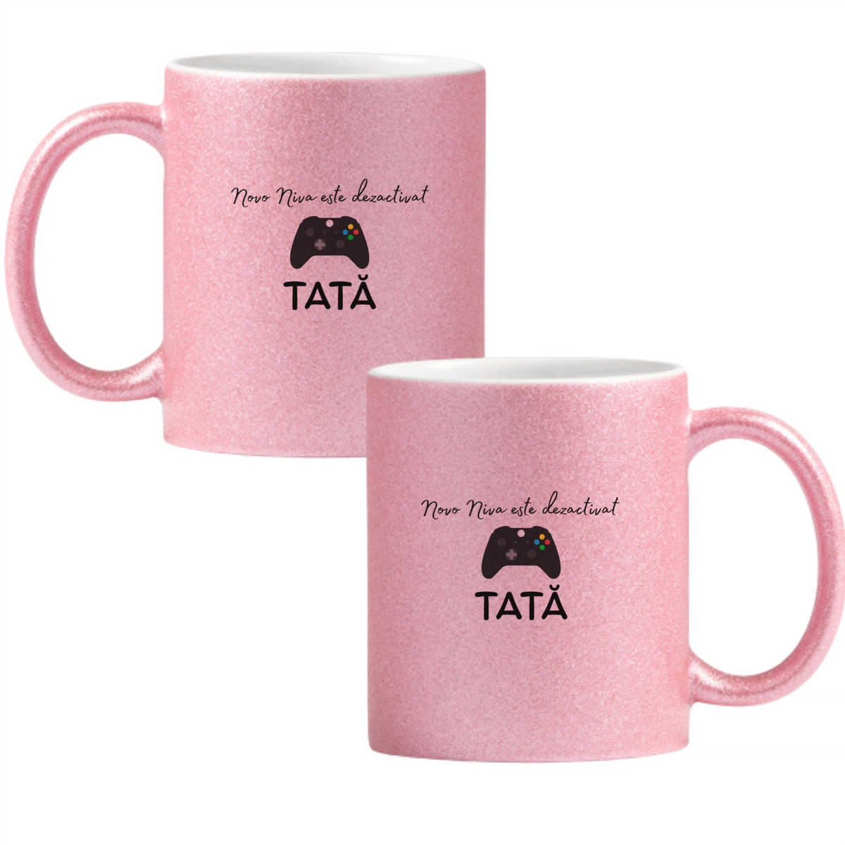 Tata, Novo Niva este dezactivat Cană cu Glitter 350ml - Roz