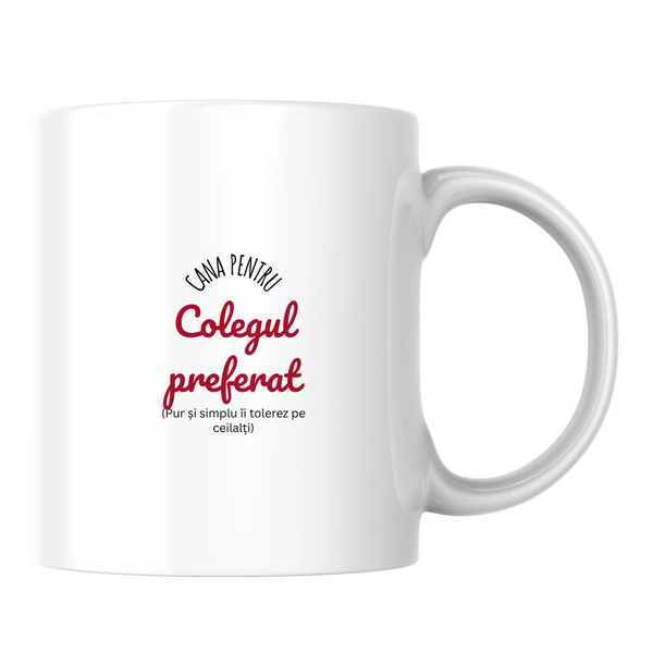 Colegul preferat - Cană albă (o parte)