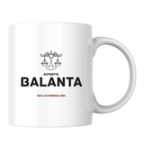 Balanță autentic (personalizată) - Cană albă (o parte)