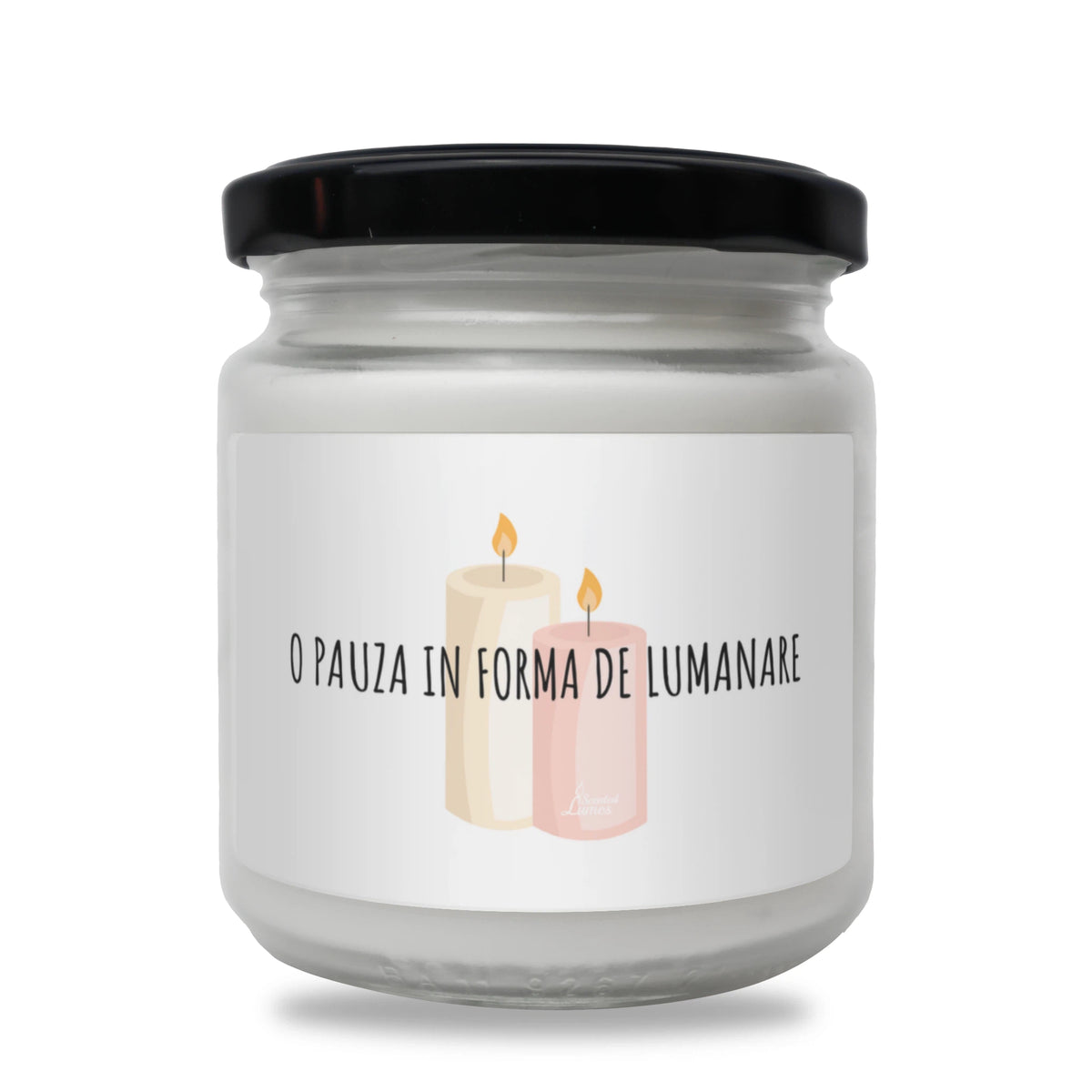 O pauză în formă de lumânare Lumânare parfumată din soia