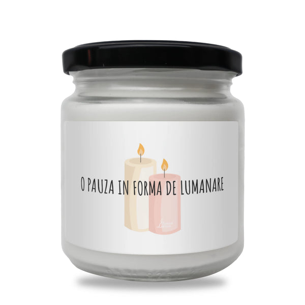O pauză în formă de lumânare Lumânare parfumată din soia