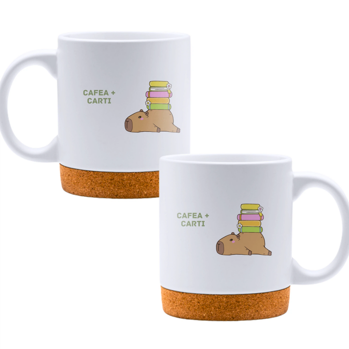 Cafea + Cărți - Cană cu plută