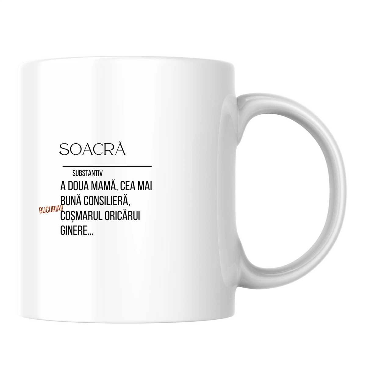Soacra, definiție - Cană albă (o parte)