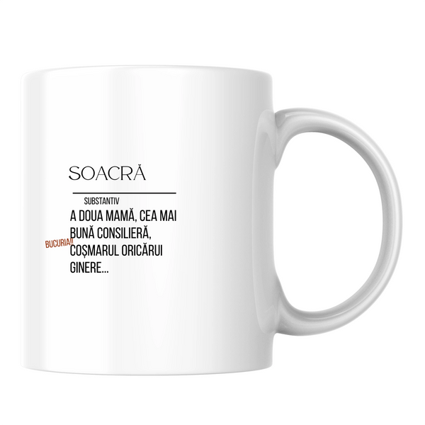 Soacra, definiție - Cană albă (o parte)