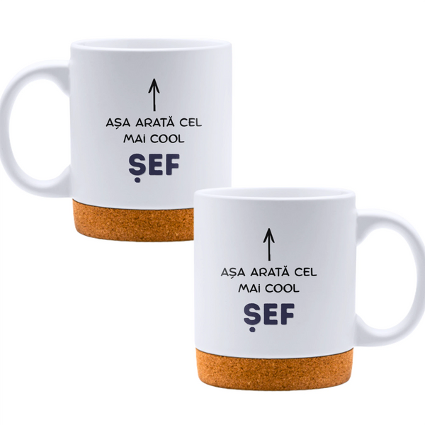 Așa arată cel mai cool șef - Cană albă - cana cu pluta