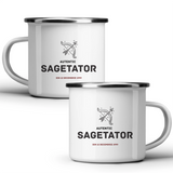 Săgetător autentic (personalizată) - Cană albă - cana metalica
